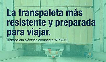 LA TRANSPALETA ELÉCTRICA MÁS RESISTENTE Y PREPARADA PARA VIAJAR